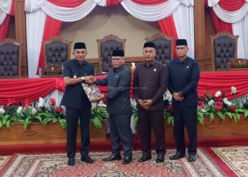 Rapat Paripurna Dalam Rangka Pandangan Umum Fraksi-Fraksi DPRD Kabupaten Muaro Jambi Tentang Perubahan Anggaran Tahun 2025