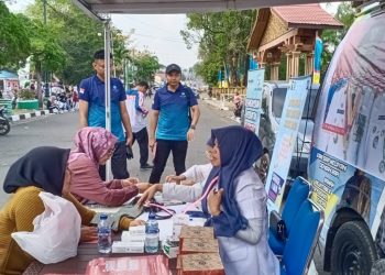 Jasa Raharja Muara Bungo Gelar Pemeriksaan Kesehatan Gratis untuk Pengemudi / awak  Bus dan Masyarakat