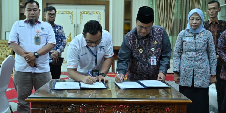 Tingkatkan PAD, Pemkot Jambi MoU Dengan PT. Pos Indonesia