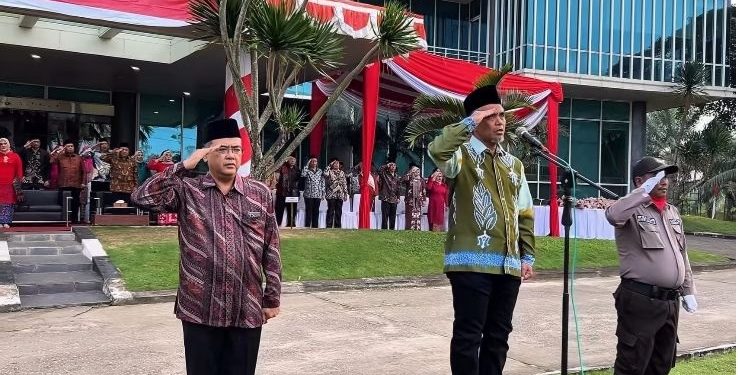 Upacara Peringatan Kemerdekaan Republik Indonesia ke-80 di PTPN IV Region Office Regional 4 Jambi-Sumbar