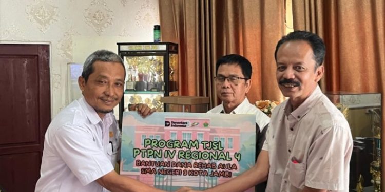 Dari Harapan Jadi Nyata, PTPN IV Regional 4 Rehap Aula Sekolah